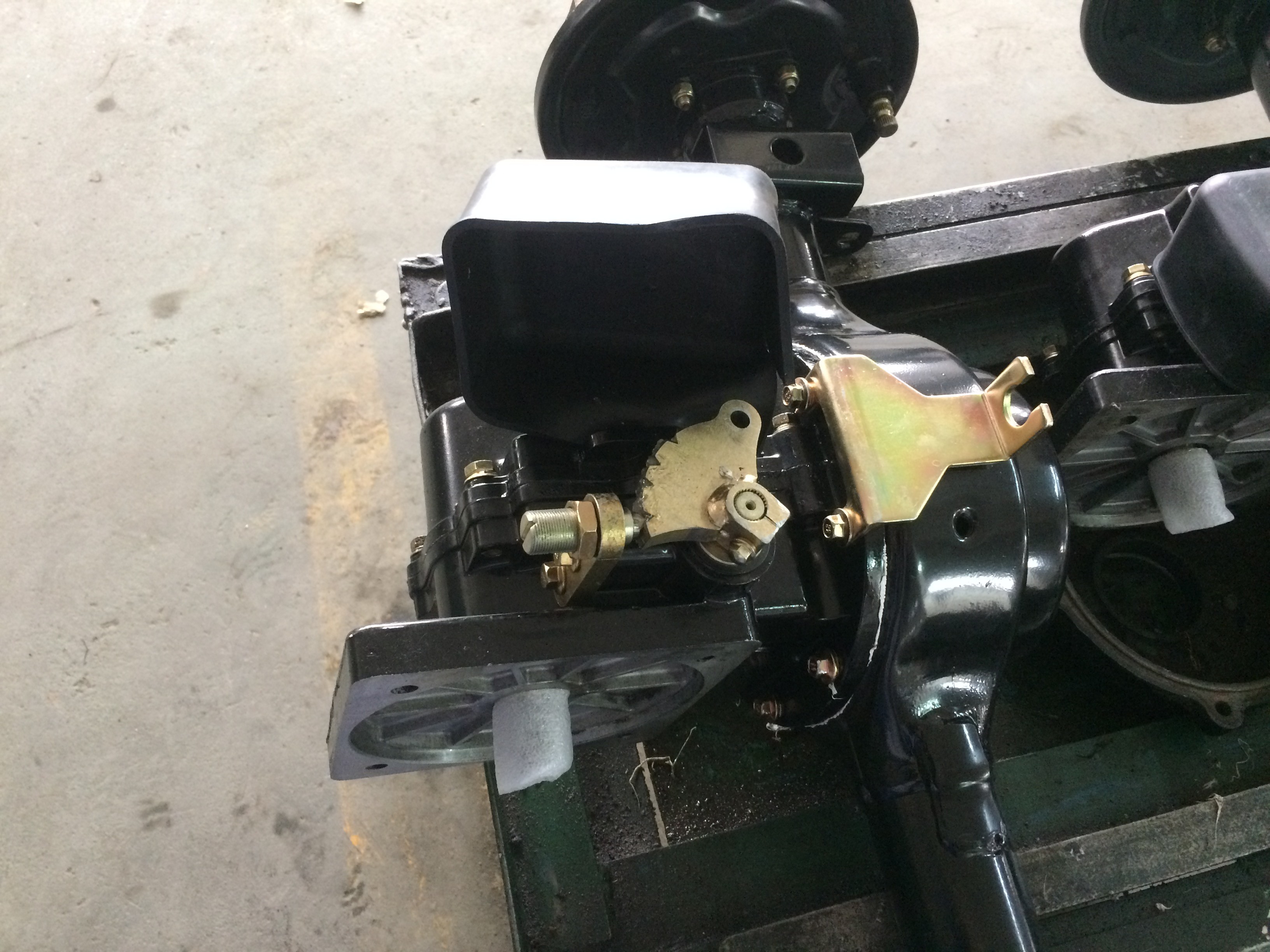 Electric / Motorized Auto Rickshaw Gearbox Agricultural Wheelbarrow Low Speed Gearbox