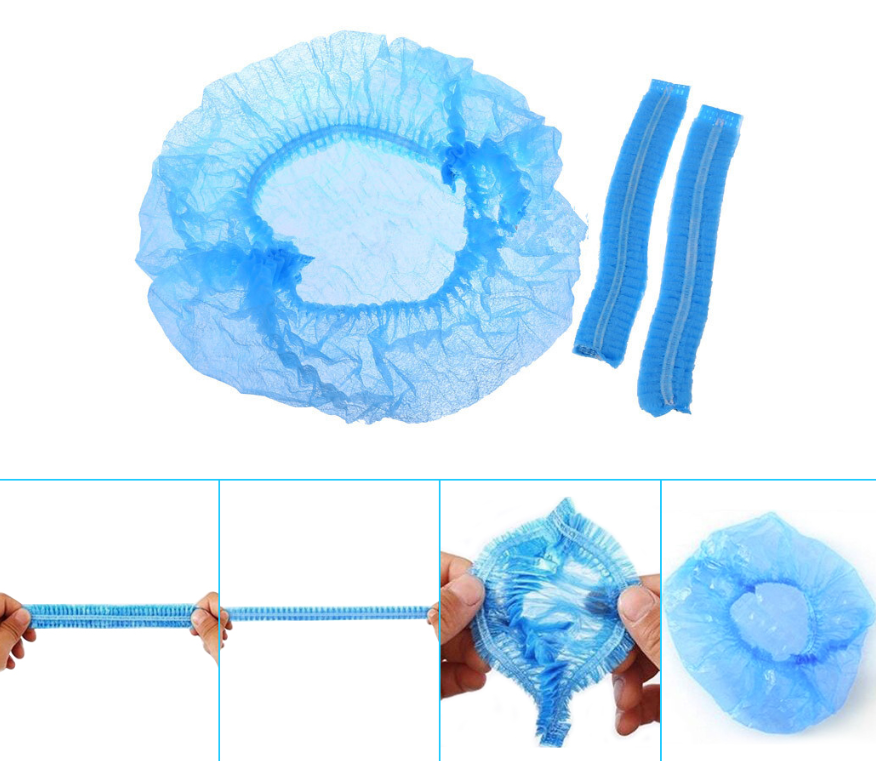 Non Toxic Disposable CPE Gown Fluid Resistant With Elastic Cuffs