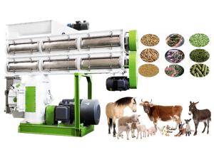 China High Efficiency Animal Feed Production Machine , Cattle Food Processing Machine on sale