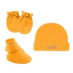 Newborn Baby Hat Mittens Socks 3 pcs Sets Girl Boy Gift Baby Mittens And Socks