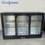 Digital Thermostat Beer Bottle Fridge Chiller , Glass Door Small Beer Fridge