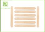 Natural Color Wooden Waxing Spatulas Mini Tongue Depressors For Hospital