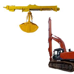 Quality BS900E Excavator Mounted Telescopic Arm 3 Sections For Digging Deep Basement wholesale