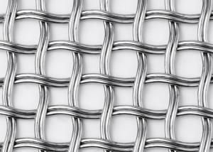 Quality Stainless Steel Facades Decoration Double Crimped Mesh For Architectural Woven Wire Mesh wholesale