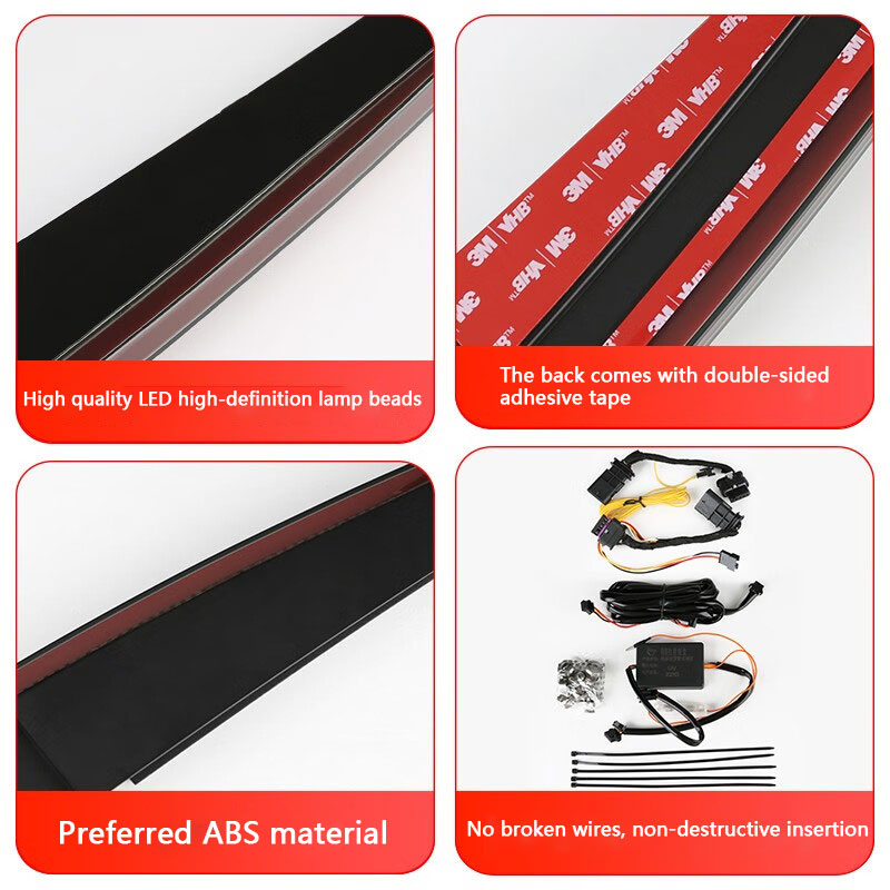 2019- Model 3 5YJ3 Upgraded And Modified Dynamic Taillight Strips For Tesla Y Models