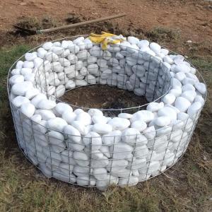 Quality High Strength Round Gabion Planter Precast Concrete Base Urban Greening wholesale