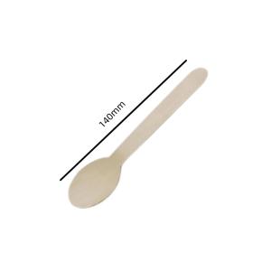 Quality FSC 100% Birch Wooden Disposable Wooden Utensils Spork 140mm wholesale