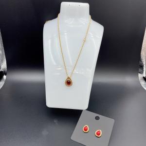 Quality 2024 New Waterproof Trendy Stainless Steel Jewelry Sets , 18K Gold ,Luxury Gift, Wholesale wholesale