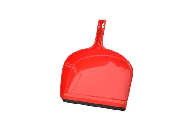 Clip On Heavy Duty Dustpan Blue Plastic Easy Grip Rubber Edge Detailed Sweeping