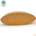 High Density Non-Slip Eco Friendly Oval Natural Color Yoga Blocks