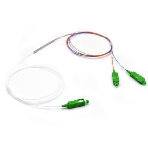 Quality SC/APC 1310/1550nm 50/50 1*2 FBT Fiber Optic Coupler Splitter wholesale