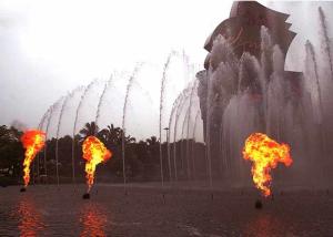 Quality Unique Led Music Fountain , Diy Musical Fountain System With Fire Flame wholesale