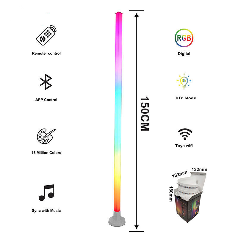 New Design LED Floor Corner Light Energy Saving Cylindrical Ambient Lamp