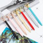 Personalized Diamond Crystal Metal Ballpoint Pen for Gift 2.5g 0.35mm Writing