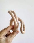Odorless Fine Natural Wood Art Sculptures Collectible Cartoon Character Design