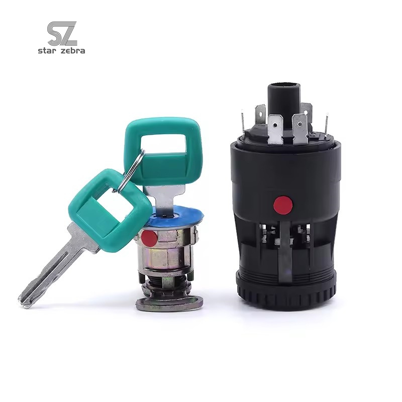 Excavator Ignition Starter Switch 11006988 11990362 for L120 A25E A30E A35E A40E Engineering Construction Machine Parts