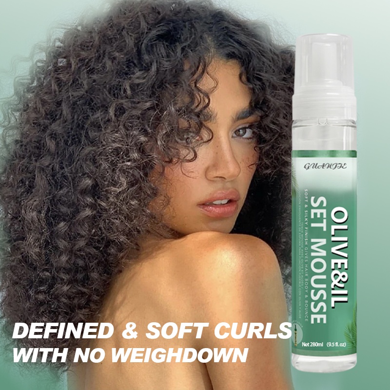 No Flaking Olive Oil Hair Styling Mousse For All Hair Types