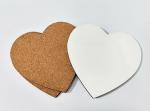 Amazing 100x100mm Delicate Heart Shape Sublimation MDF Blank Coaster for Wedding