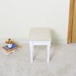 European Style Living Room 43cm Pastoral Mahogany Solid Wood Stool