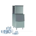 15KW Commercial Ice Machine Square Cubes Stainless Steel 40kg Ice Machine