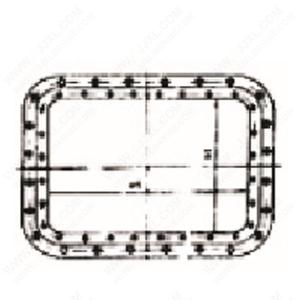 Quality Wheel House Fixed Rectangular Window wholesale