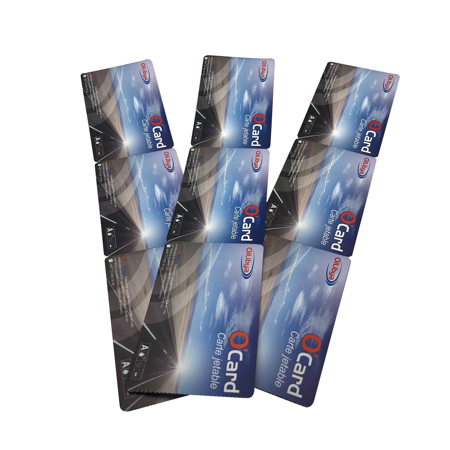 Train RFID Paper Ticket 13.56Mhz ISO14443A Protocol Coustomized Color