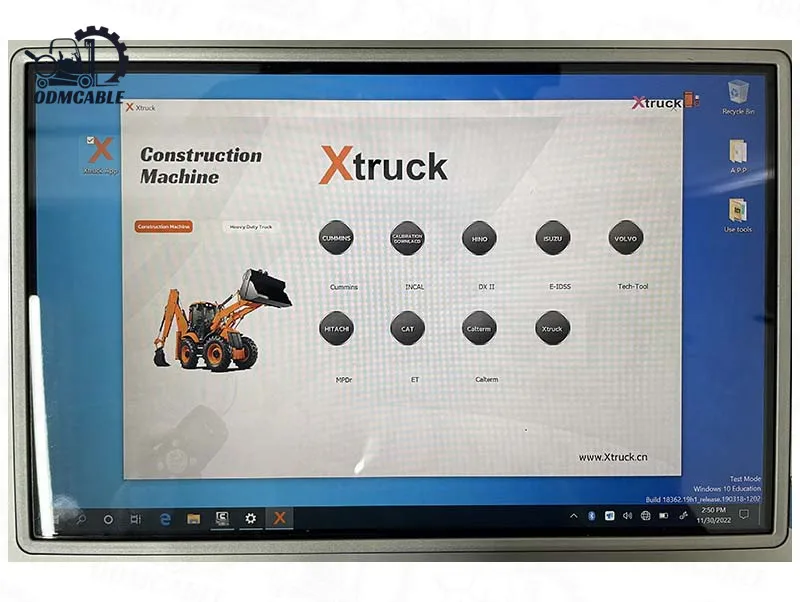 FZ G1 Tablet Diagnostic Tool X Trunk Y009 Applicable To Heavy-duty Truck Excavator Structure Diesel Engine OBD2 Scanner Adapter