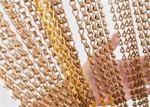 Quality Supermarket 5m Width Decorative Wire Mesh Aluminum Chain Link Curtains wholesale