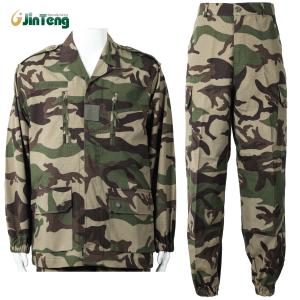 Quality Factory Supply T/C French Camo F1 French Military Uniform ( Shirt+pants+cap) wholesale