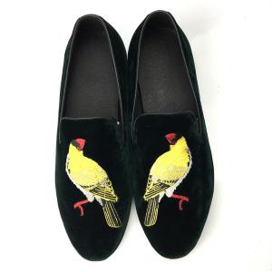 Quality Comfortable Mens Velvet Loafers Wear Resistant Black Suede Leather Loafers wholesale