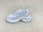 Women thick-bottom rhine-drill breathable mesh sport shoes hollow surface in