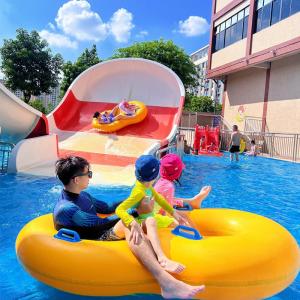 Quality Fiberglass Boomerang Pool Slide Eco Commercial Water Park Equipment wholesale