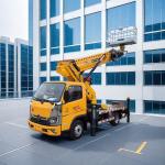 Wheelbase 3360mm Foton Truck Mounted Aerial Platform 95km/H Overhead Working