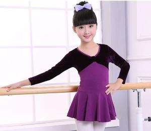 Quality Girl Long Sleeve Cotton Leotard Ballet Dance Female Ballet Gymnastics Dancewear wholesale