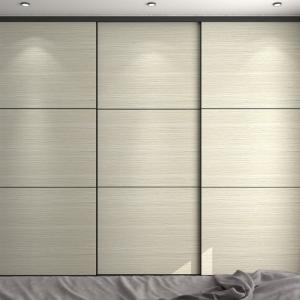 Quality Custom Fitted Sliding Door Wardrobe Wooden Walnut For Master Bedroom wholesale