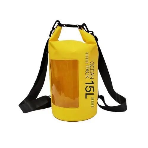 2022 New Design 15L PVC Tarpaulin Waterproof Bag Outdoor Dry Bag Camping