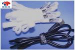 Heavy Duty White Hook Loop Cable Ties Bulk , Reusable Cable Ties