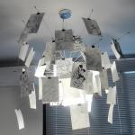 Paper chandelier replica designer Light Living Room Dining Room Zettel
