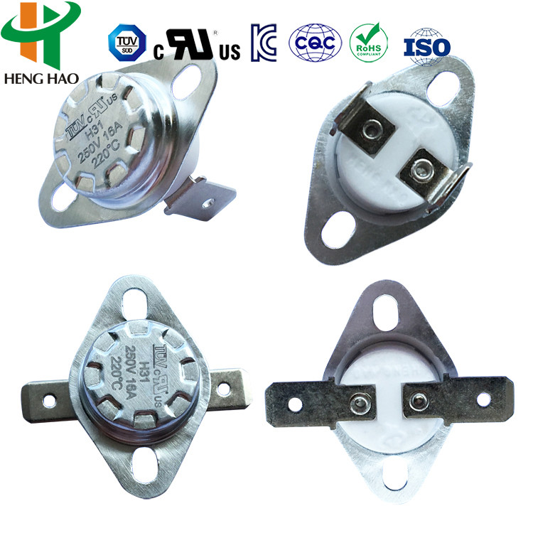 250V16A KSD301 Temperature Controller 125V 16A Bimetallic Thermostat KSD301 Temperature Controller