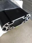 Custom Made Extruded Aluminum Profiles , Electroplate Black Long Aluminum