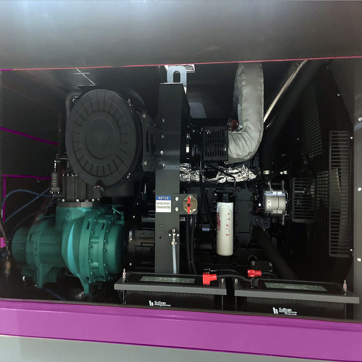 Mining High Pressure Air Compressor Screw Direct Driven Mobile Air Compressor Machine