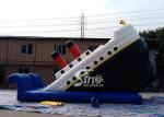 Outdoor adventure huge titanic inflatable slide for kids playground