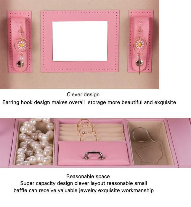 Water Resistant Three Layer Luxury Jewelry Box For Parents Eco Friendly