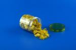 Waterproof Empty Plastic Cans , Transparent Pet Coarse Cereals Bottle 420ml
