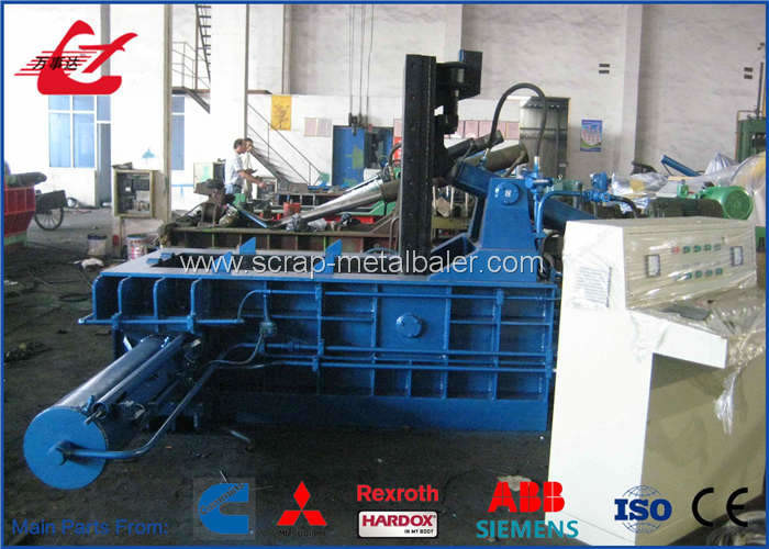 Auto Control Scrap Metal Baler / Hydraulic Scrap Baling Press For Aluminum Waste Steel