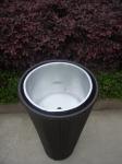 UV Resistant Cane / Wicker Flower Pot For Restaurant Office Bar