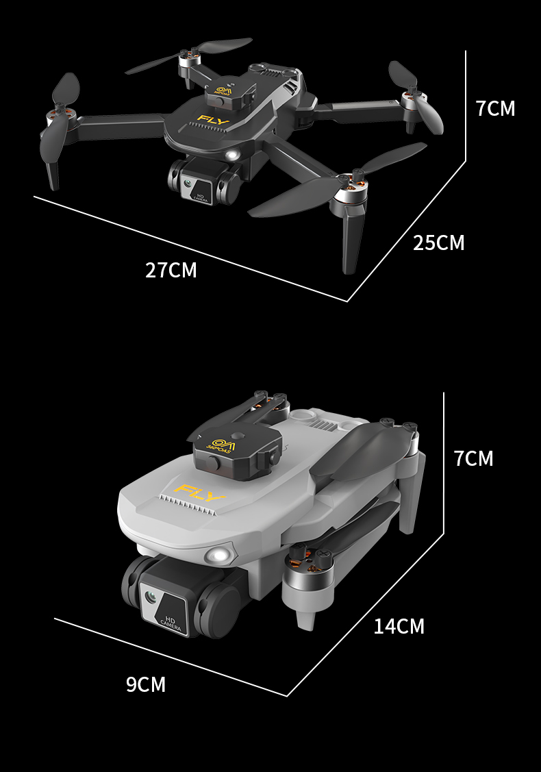 Mini Drone with 1080P Video Recording Camera 12 Minutes Flying Time 100 Meters Flying Distance Profissional FPV RC Drone