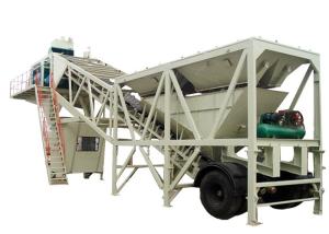 Quality Small Mobile Concrete Plant , Portable Ready Mix Cement Concrete Batching Plant wholesale