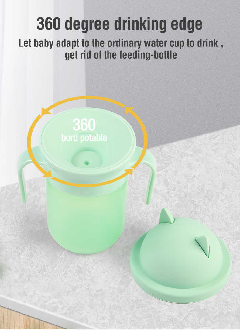 200ml Infant Trainer Cup Infant Sippy Cup For 3 Month Old Orange