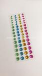 Customed Gold Red Heart Gem Stickers For Face Body Supply Diamond Acrylic